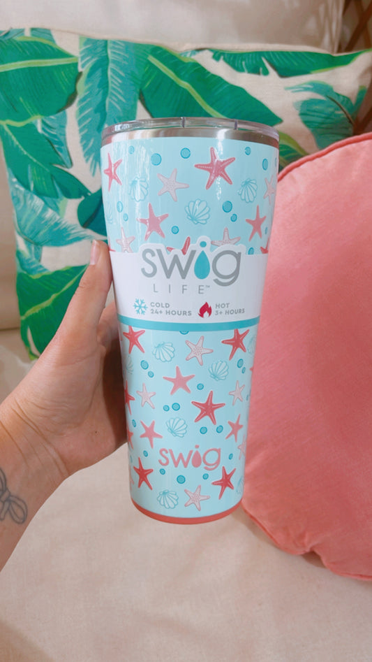 Starfish Skinny Tumbler- Large