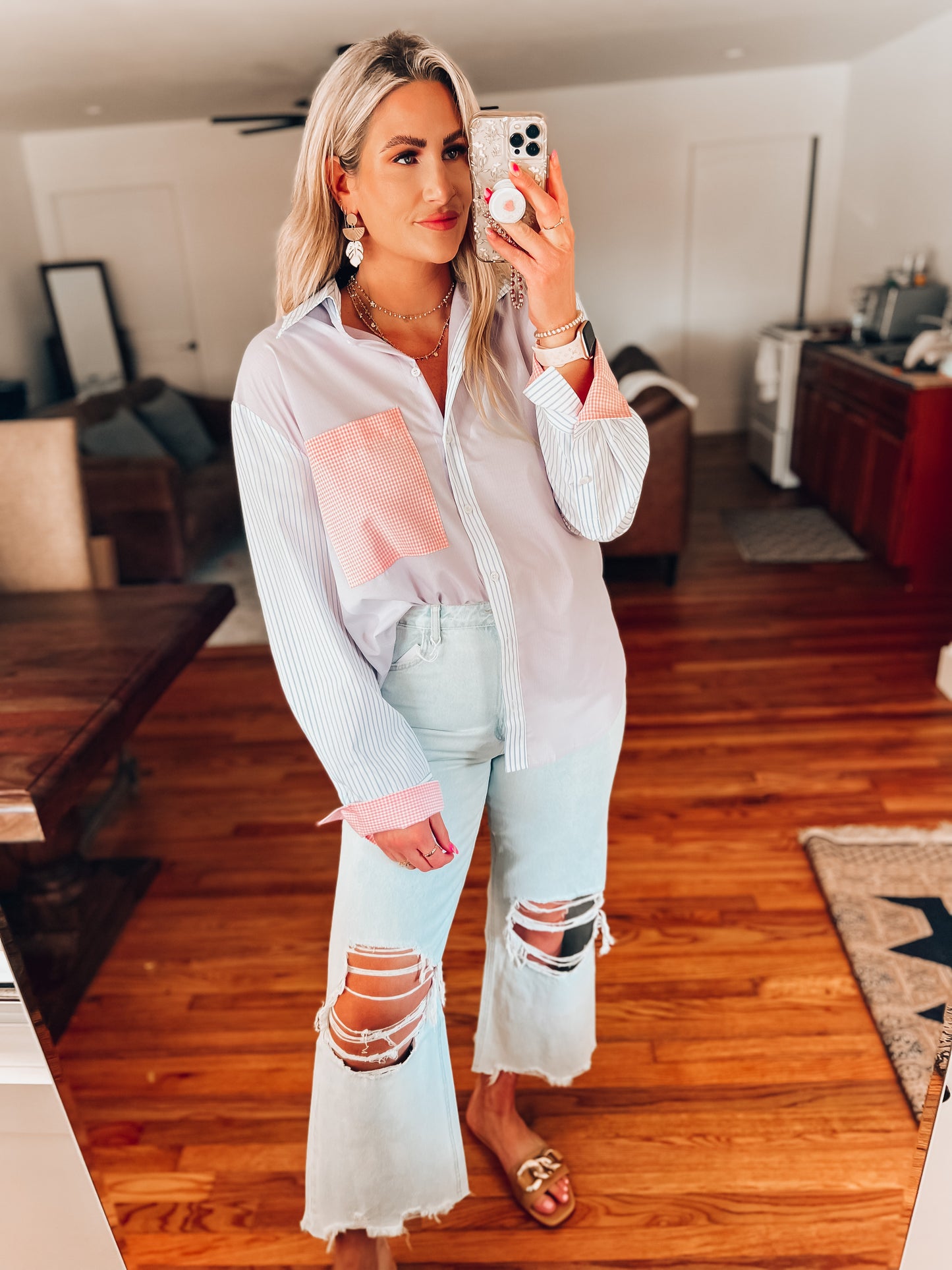 Billie Button Up Top