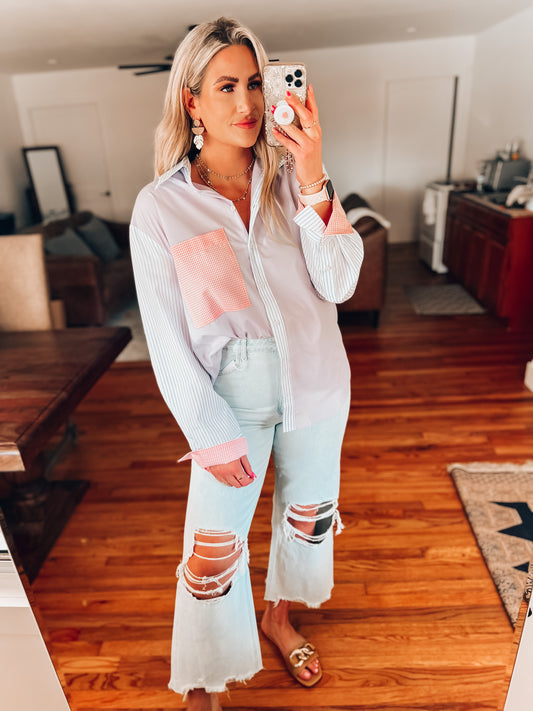 Billie Button Up Top