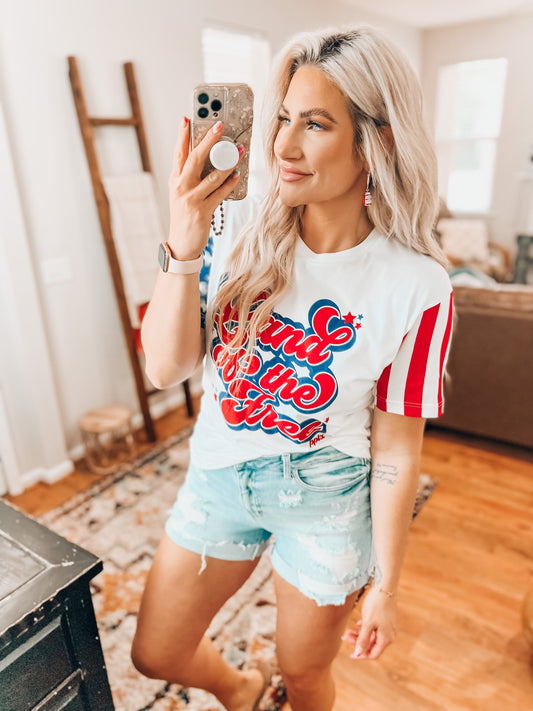 Land of the Free Flag Tee