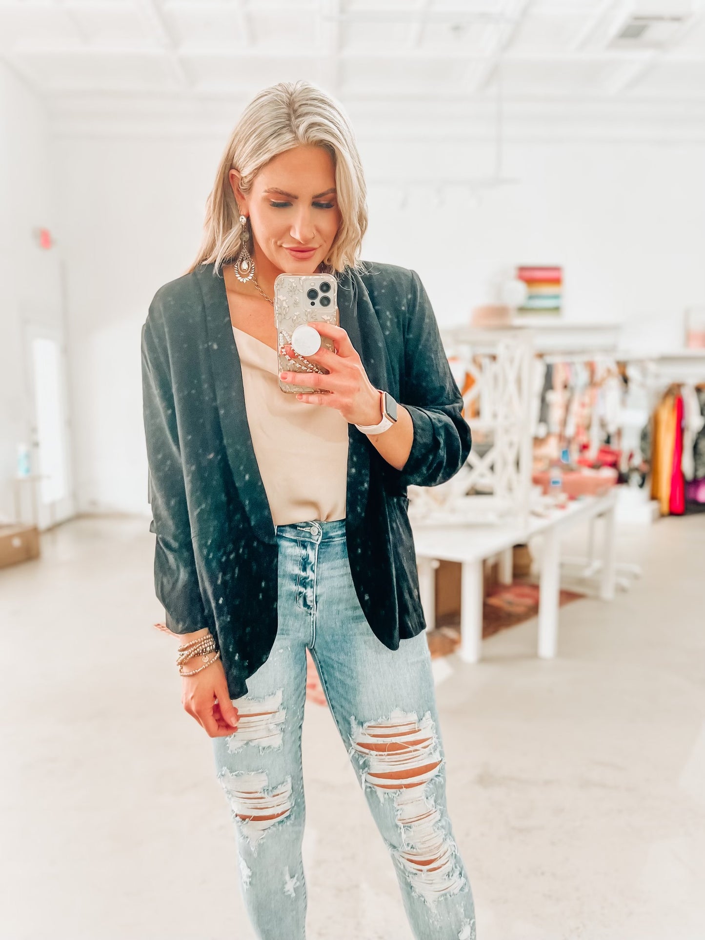 Working Girl Blazer- Black