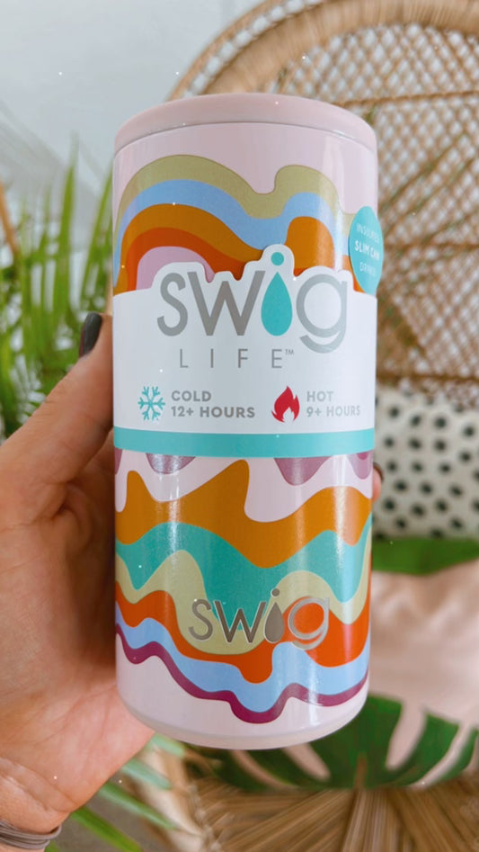 Sand Art Skinny Can Cooler (12oz)