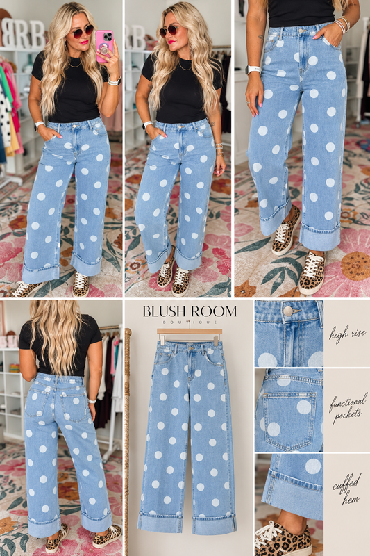 Polly Polka Dot Jeans