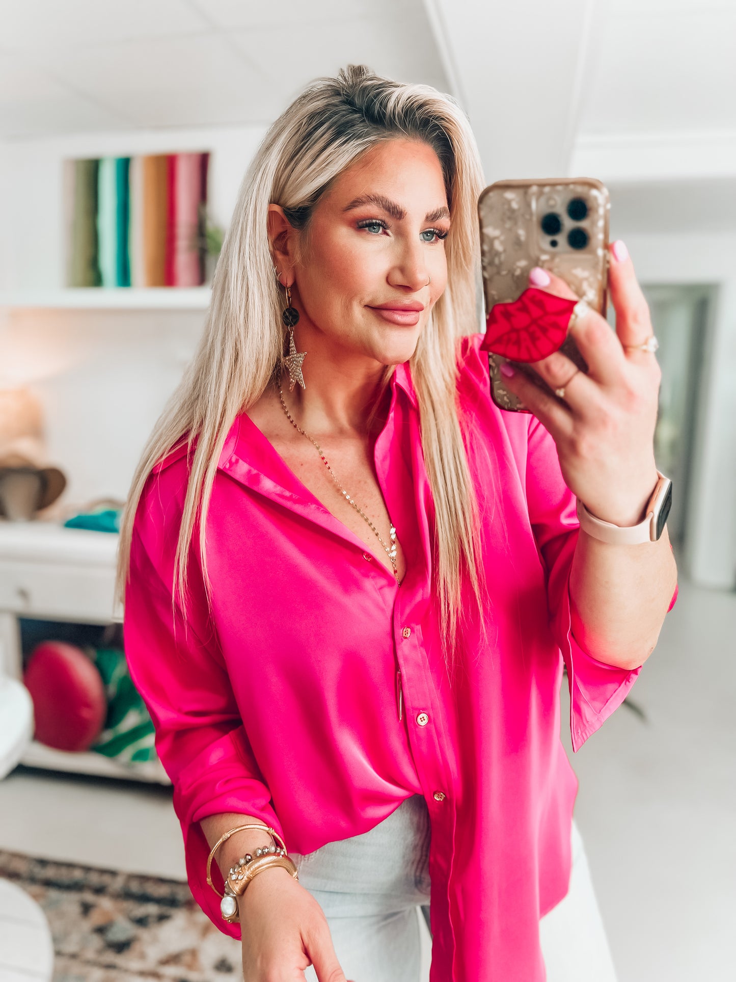 Liza Button Top