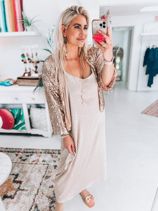 Pop Champagne Dress