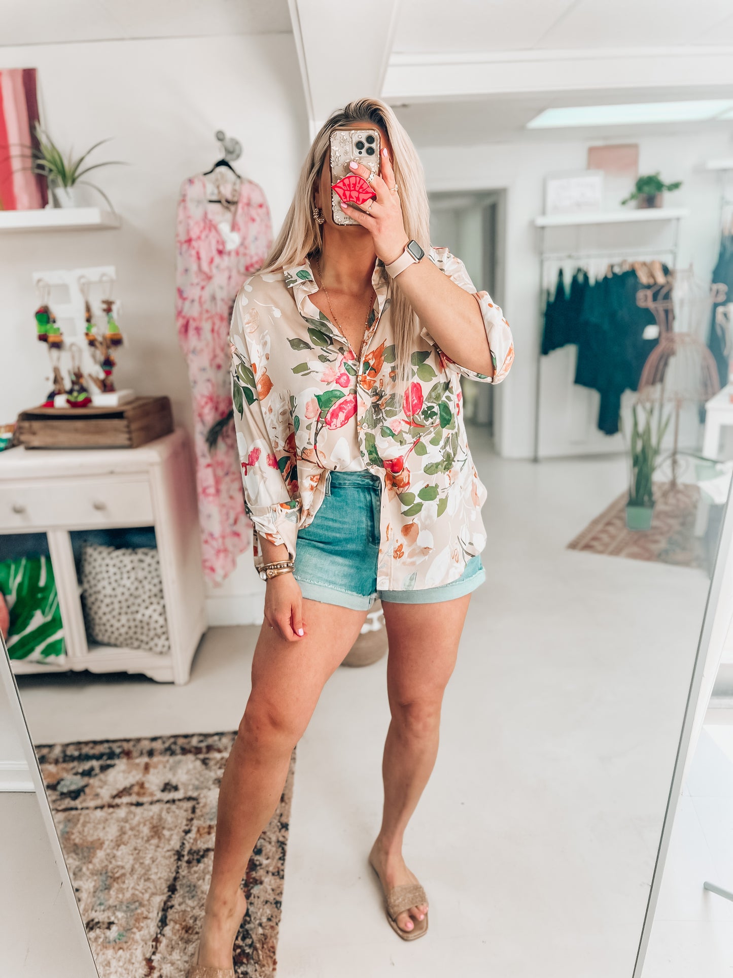 Jaquline Floral Button Down