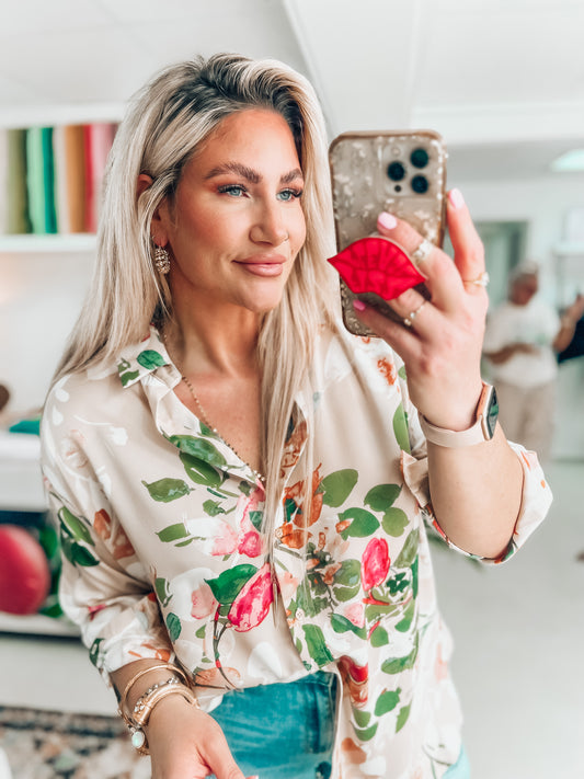 Jaquline Floral Button Down