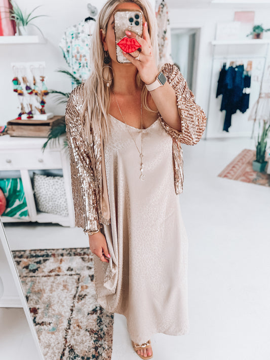 Pop Champagne Dress
