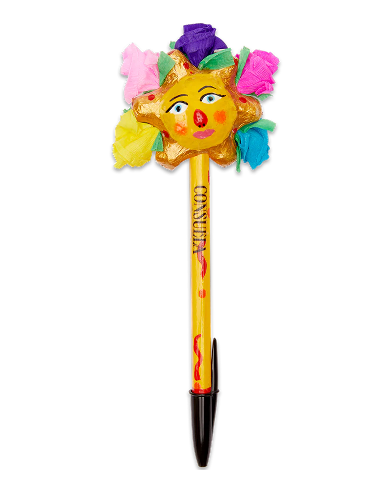 Sun with Flowers Pen