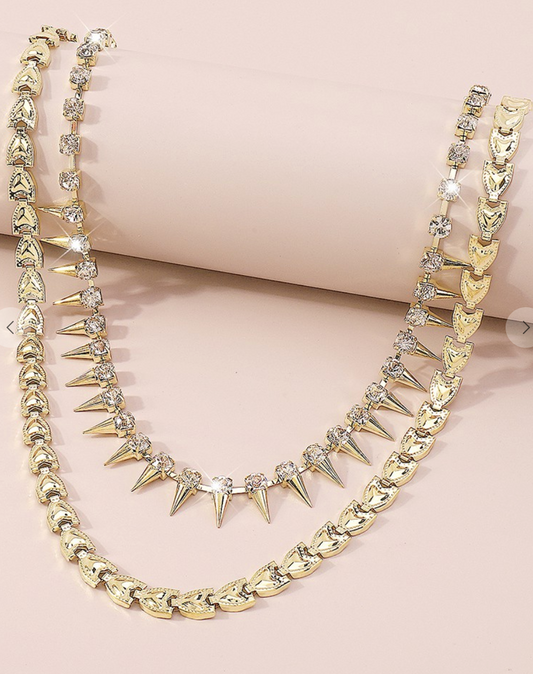 Stud Layered Necklace