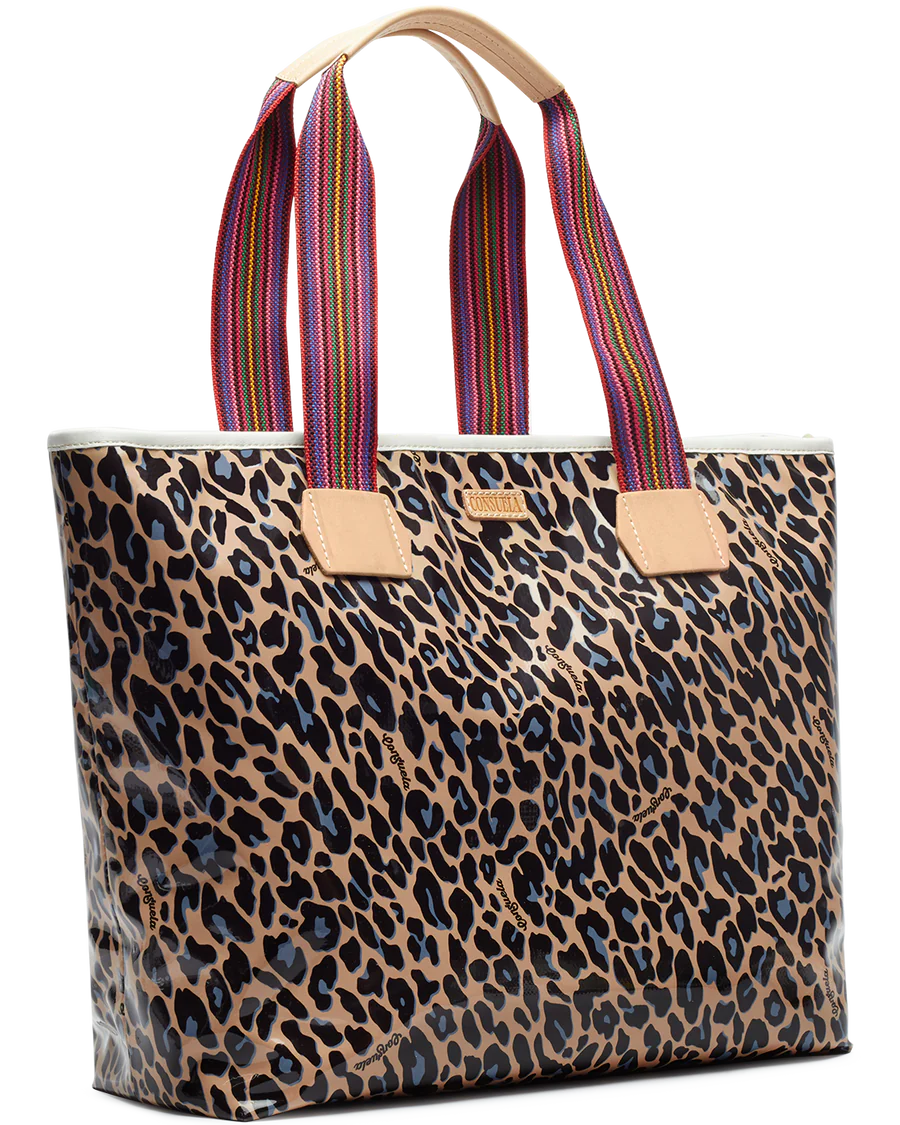 Blue Jag Zipper Tote