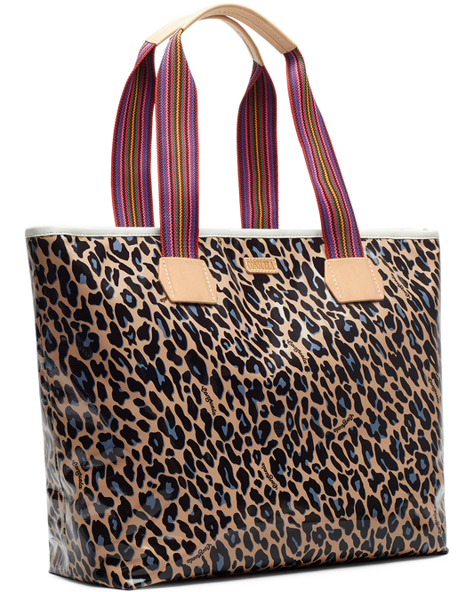 Blue Jag Zipper Tote