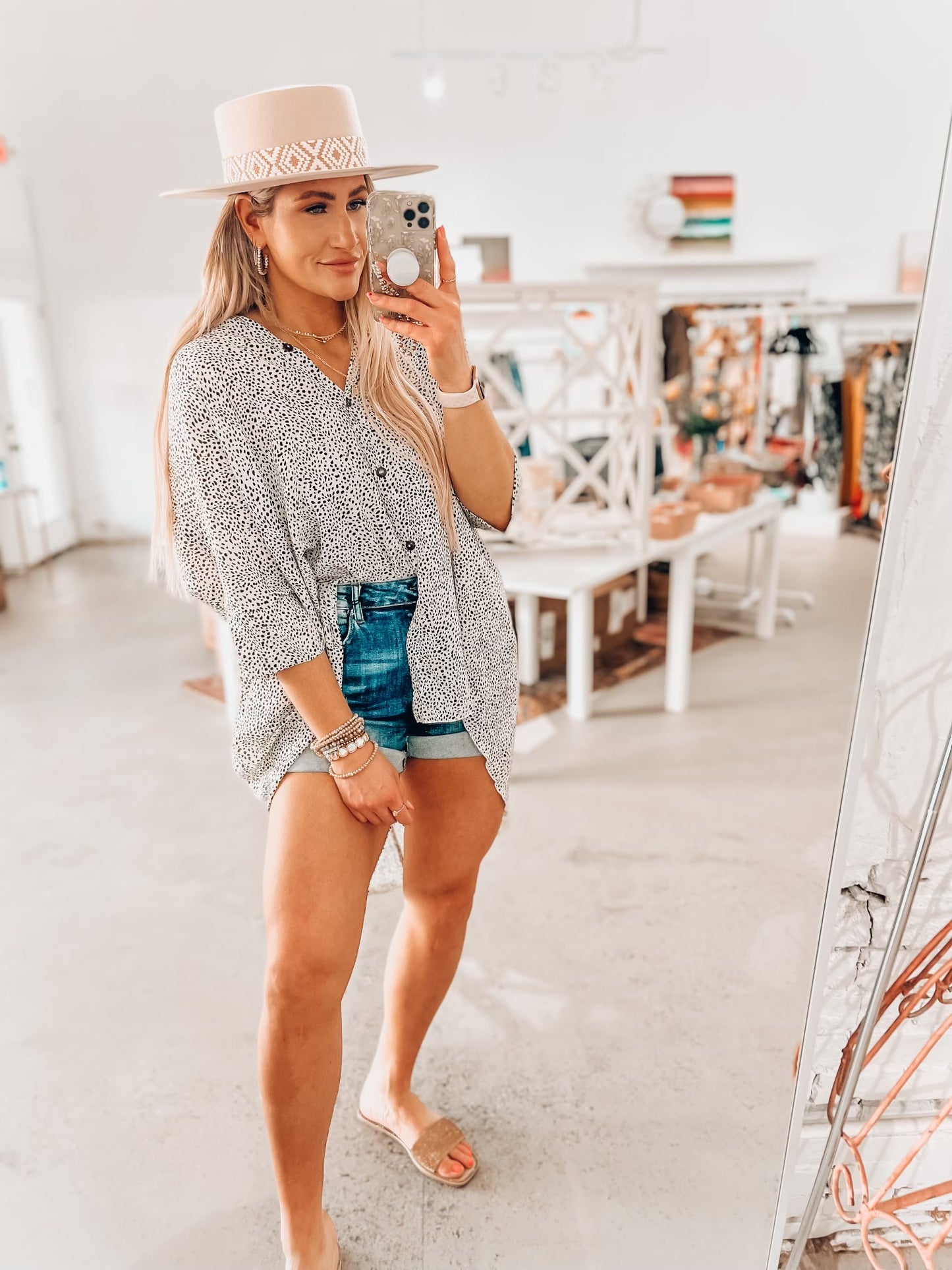 Nala Button Top