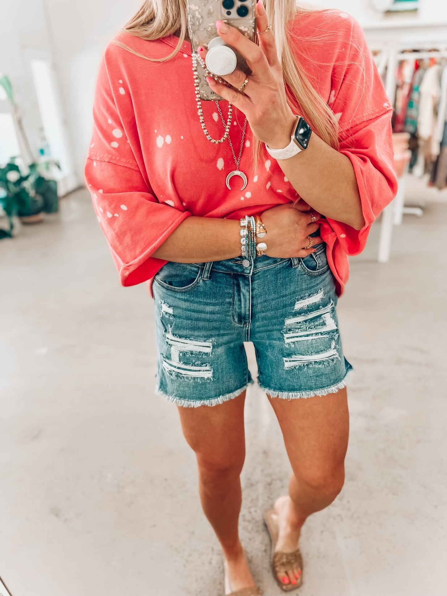 Mel Judy Blue Shorts