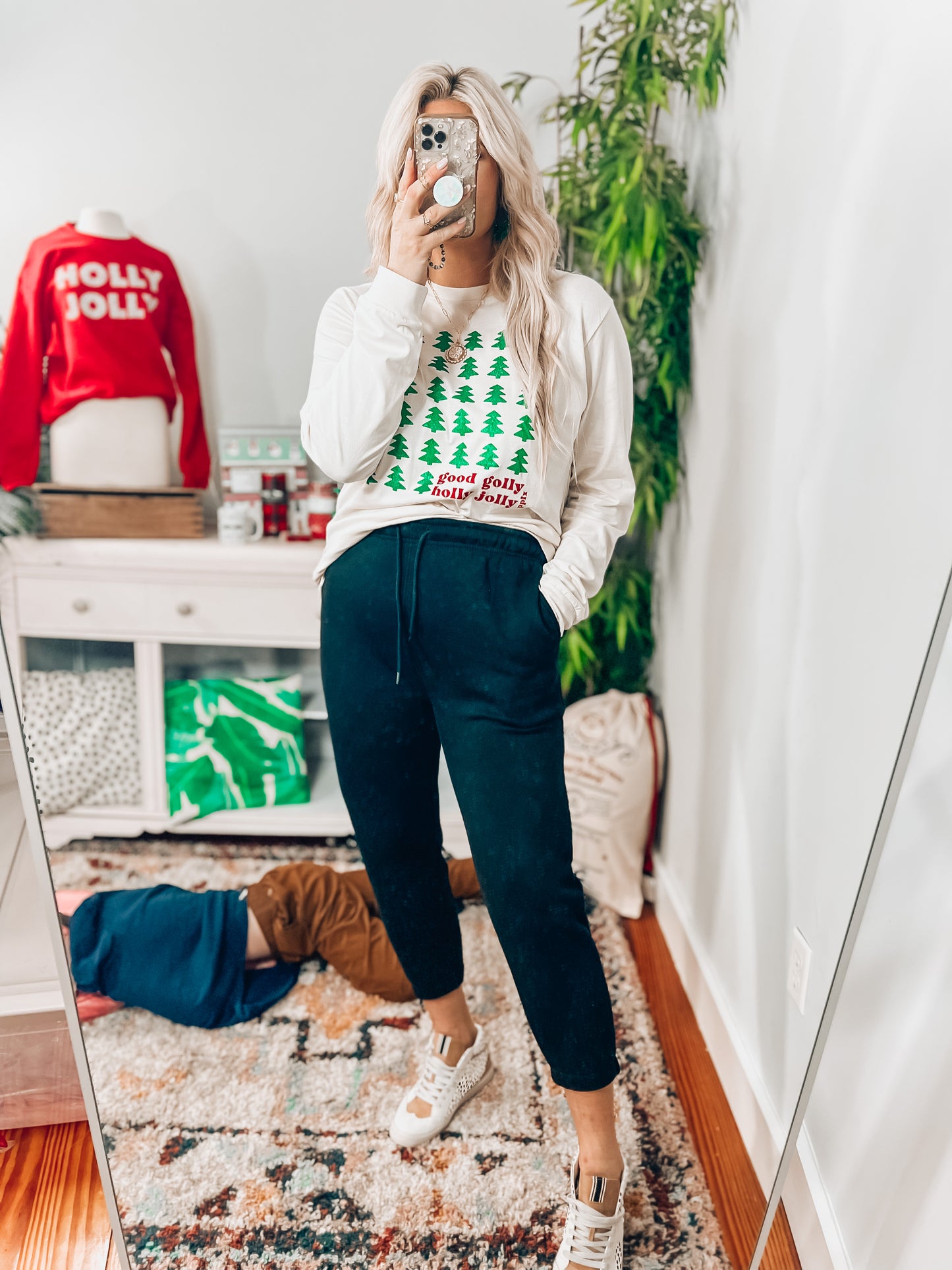 Good Golly, Holly Jolly Longsleeve tee