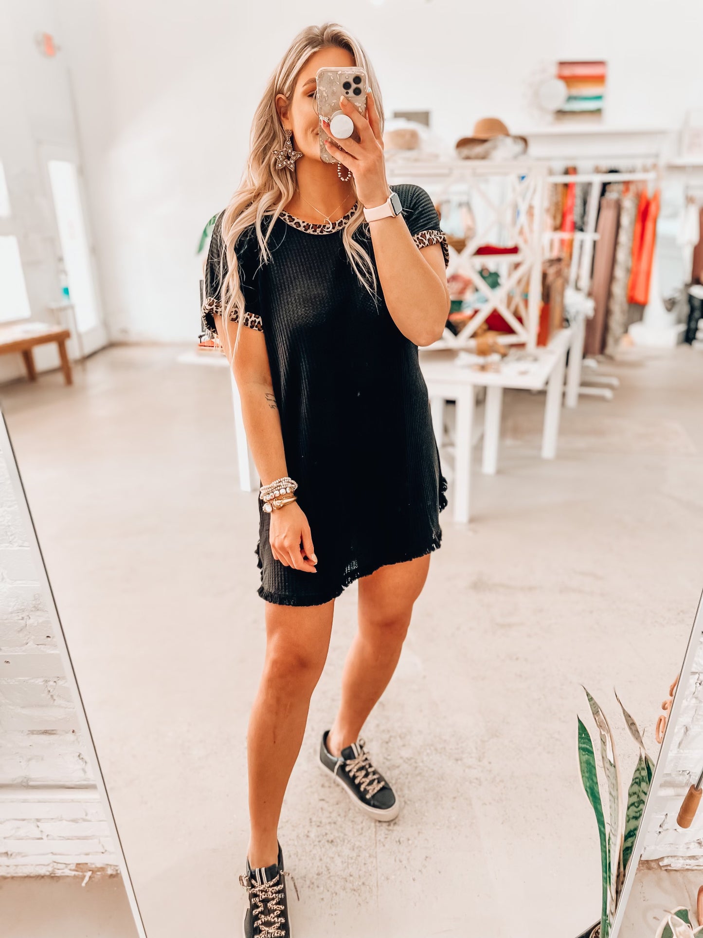 Leena Leo Waffle Dress