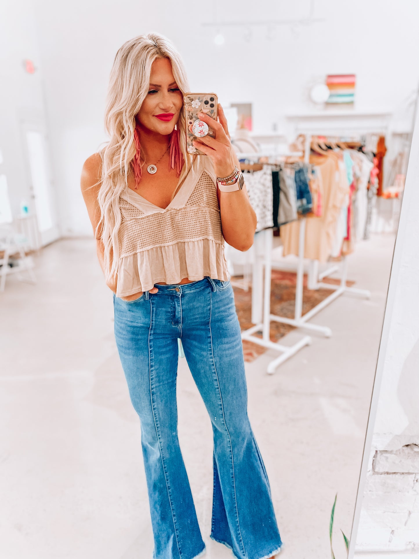 Whitney Boho Knit Tank
