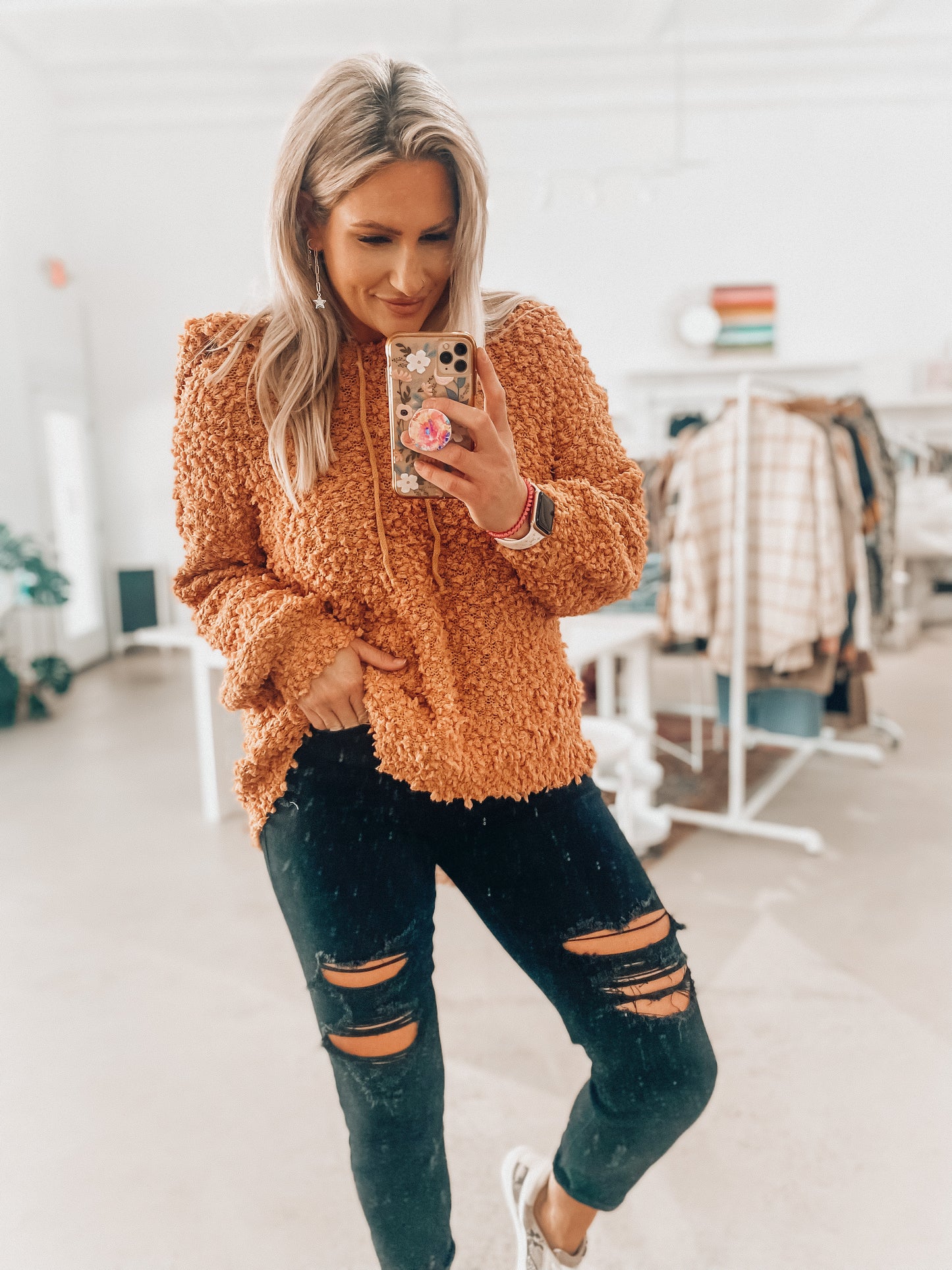 Autumn Cozy Hooded Pullover