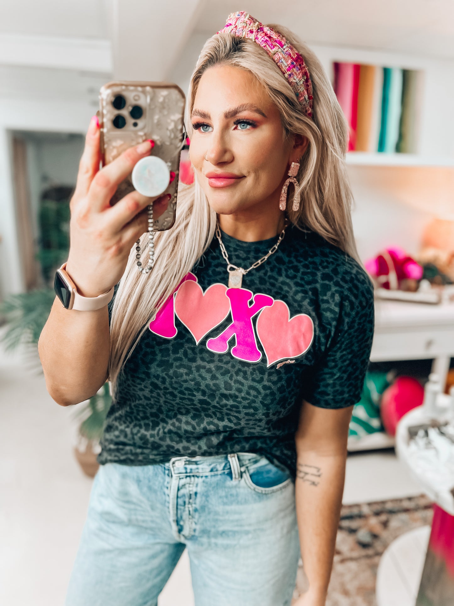 XOXO Leopard Adult Tee