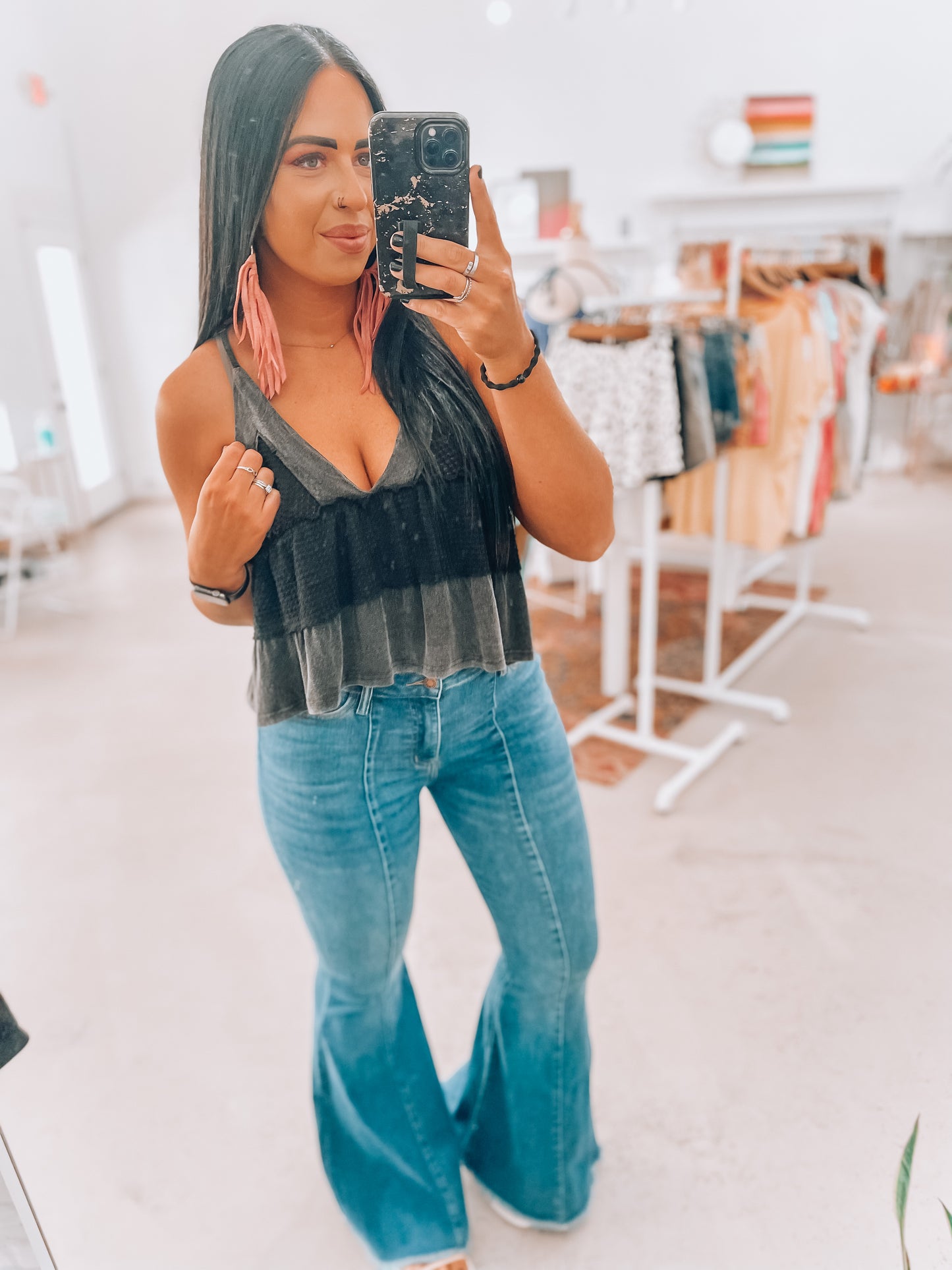 Whitney Boho Knit Tank