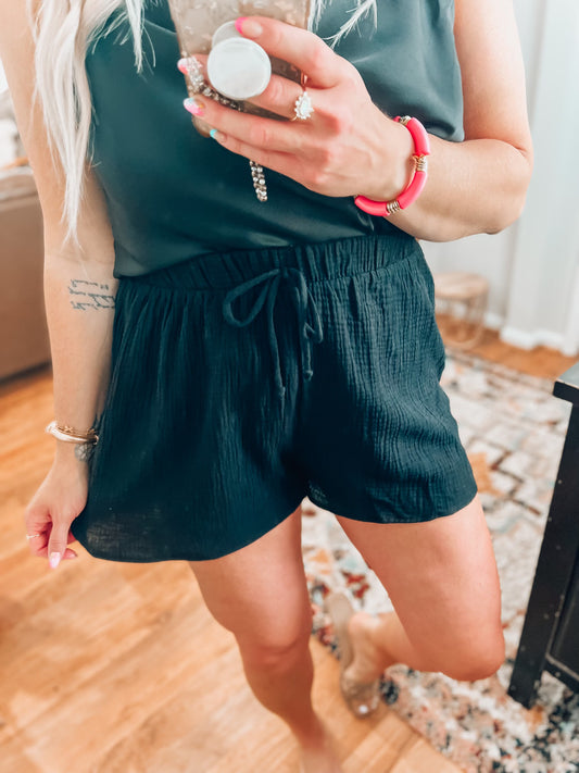 Ryan Black Shorts