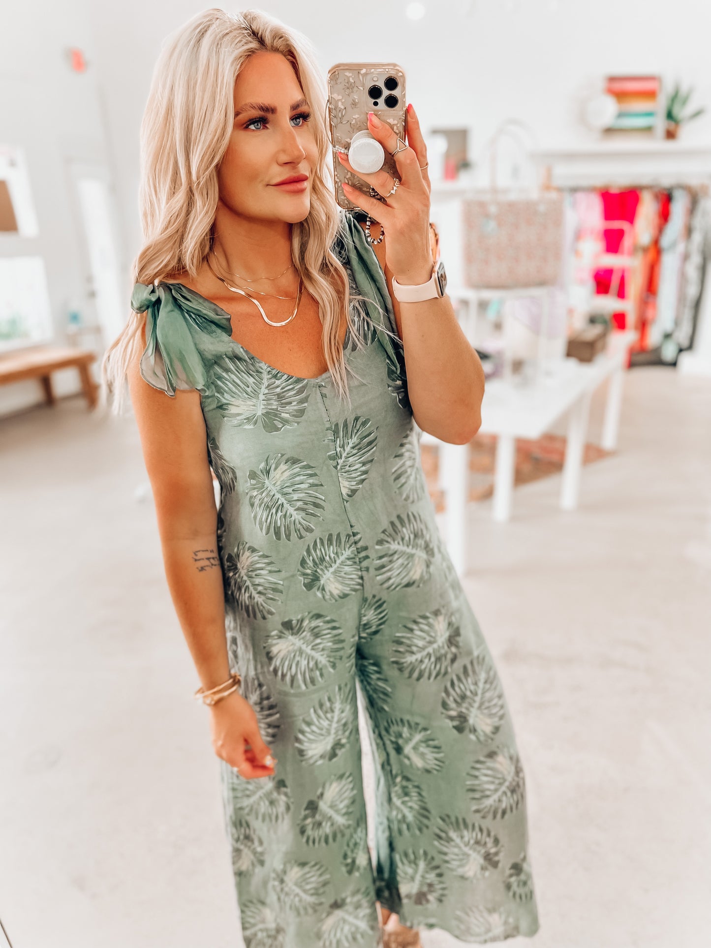 Rio Palm Jumpsuit