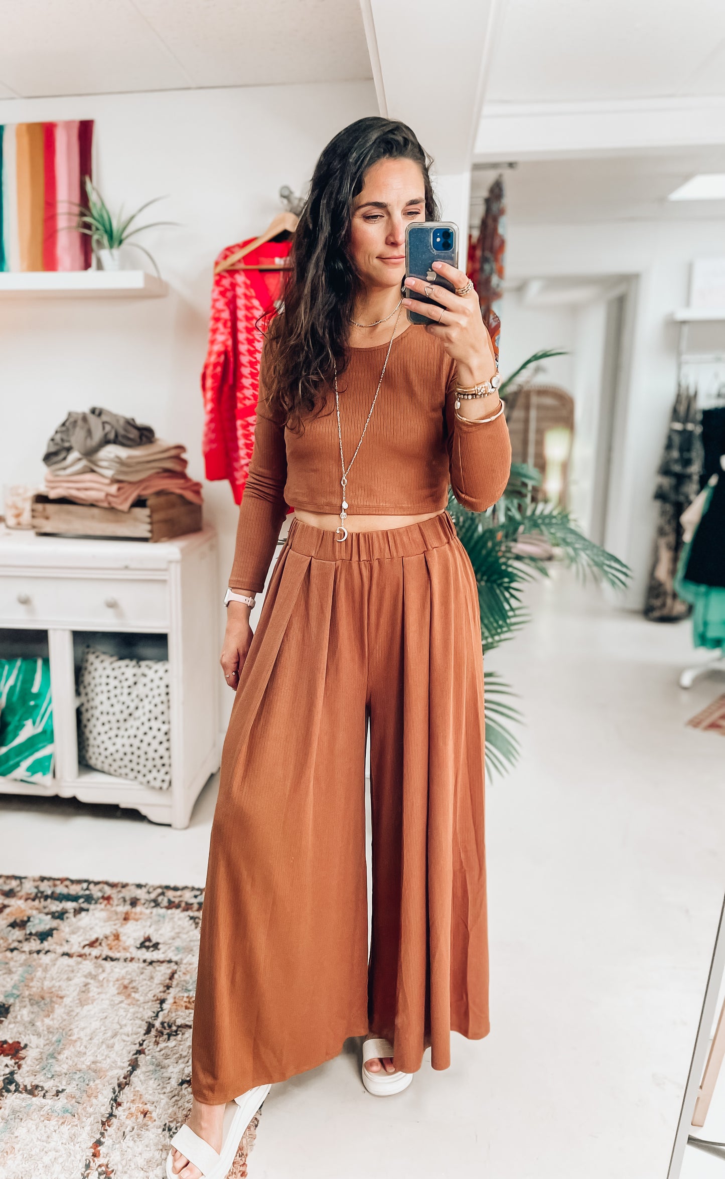 Toffee Girl Wide Leg Pants