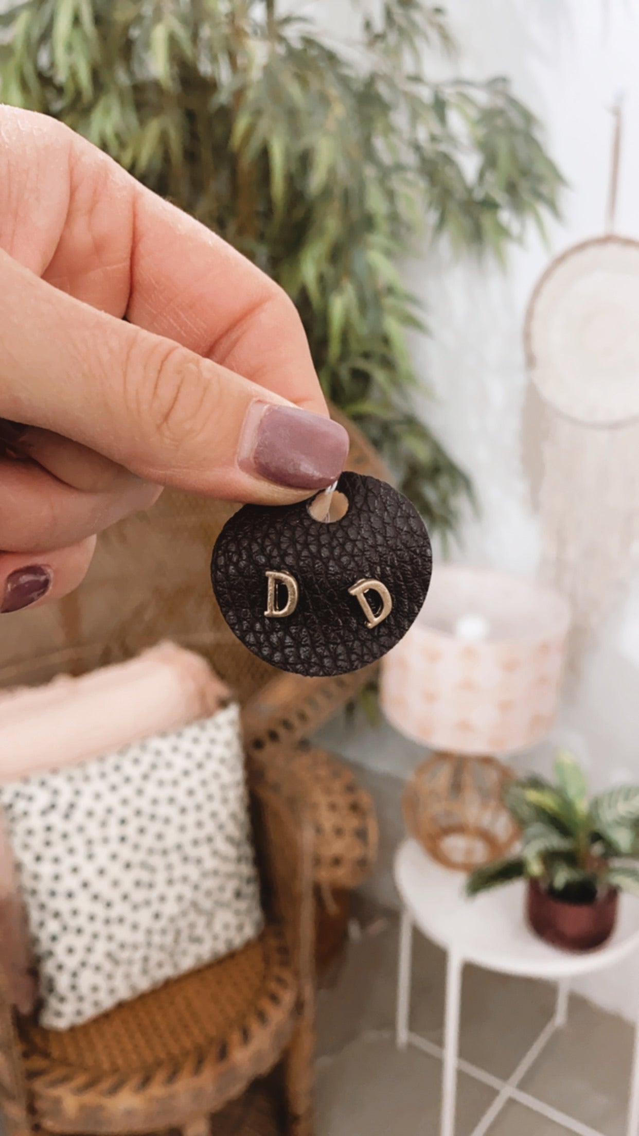 Metal Initial Stud Earrings