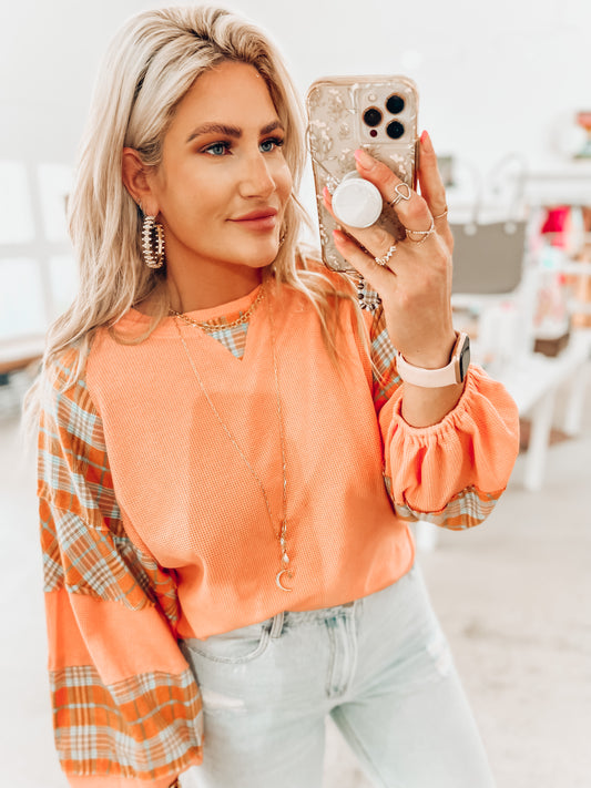 Katie Waffle Top