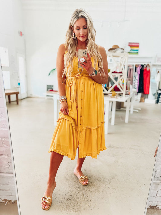 Honey Button Dress