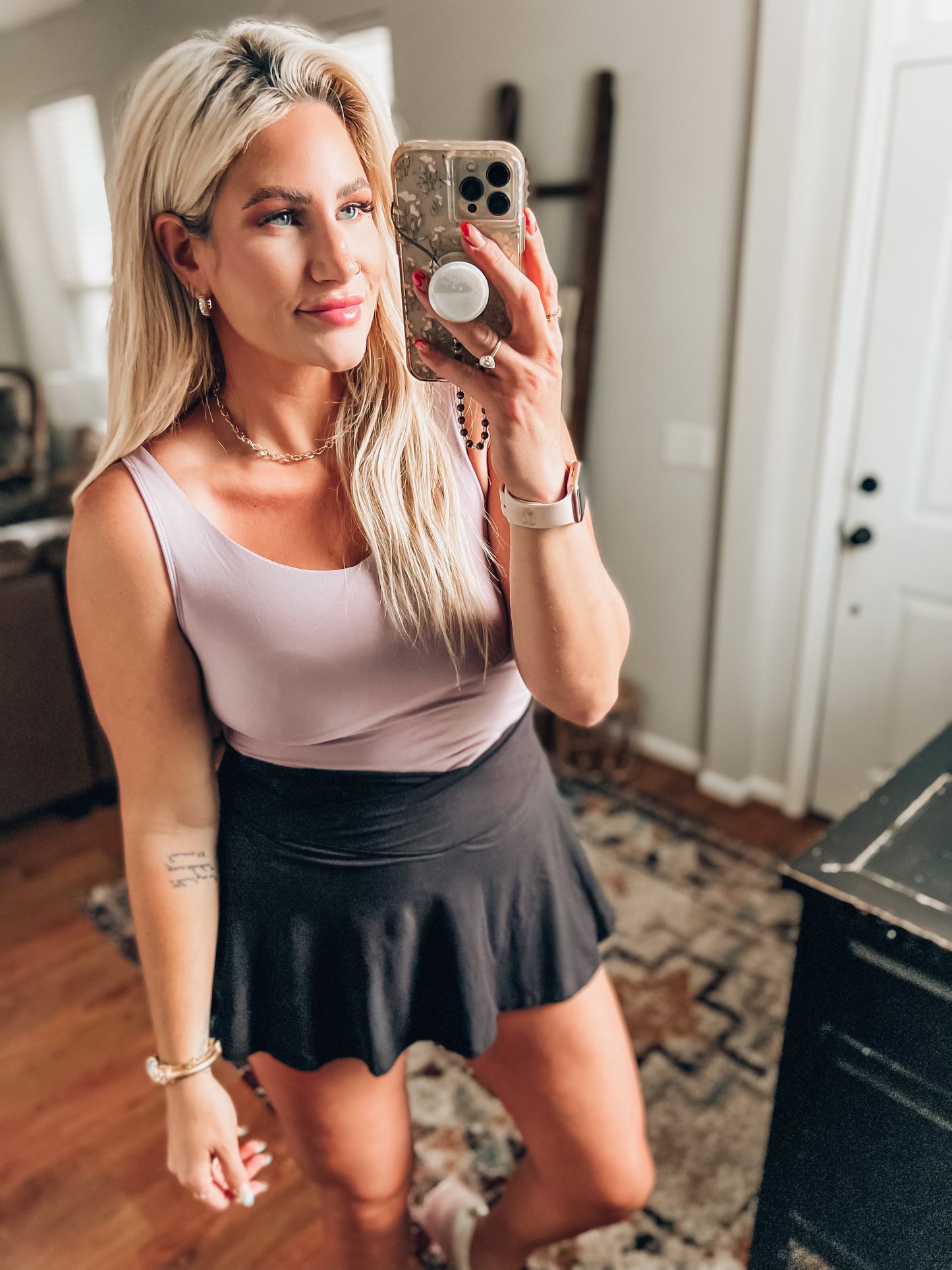 Ace Cropped Tank- Mauve