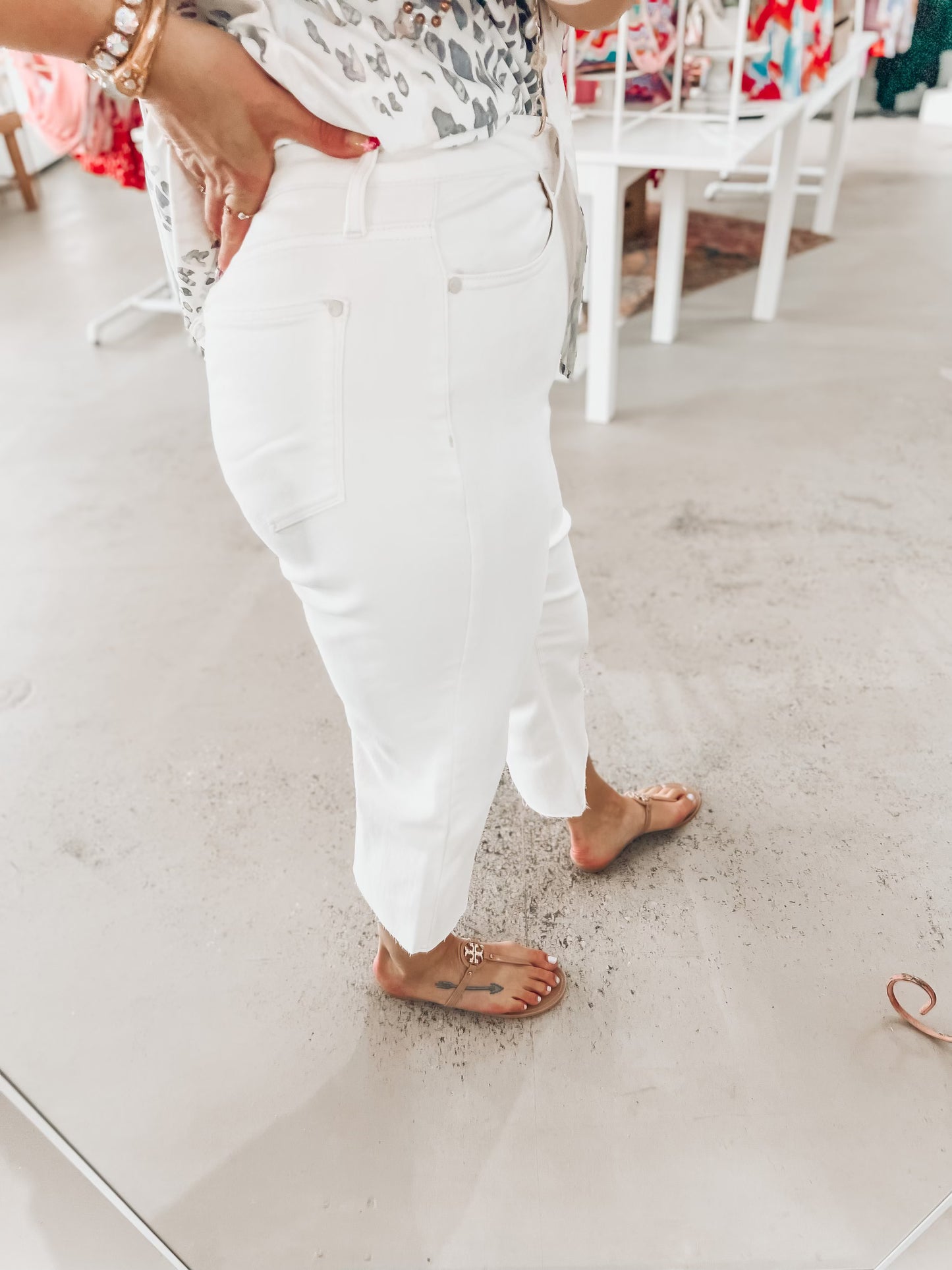 Jackson Judy Blue Cropped Jeans