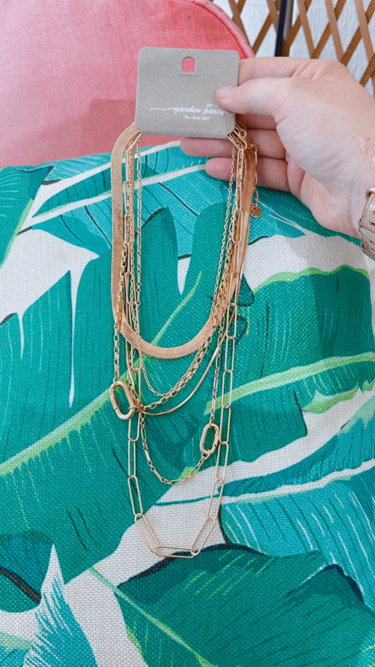 Snake & Paperclip Necklace