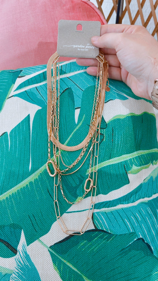 Snake & Paperclip Necklace