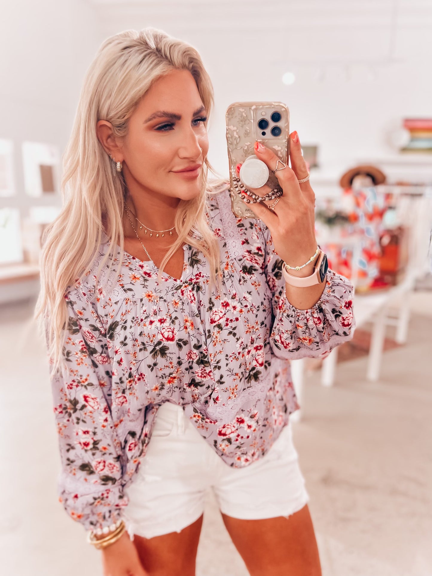 Mary Floral Top