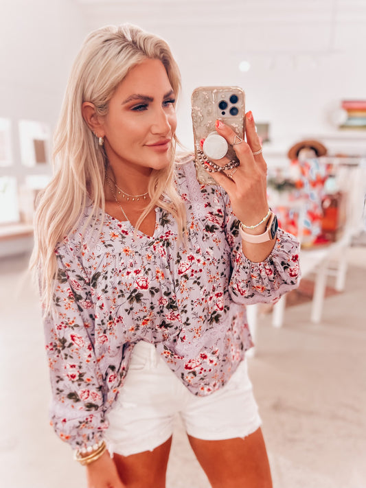 Mary Floral Top
