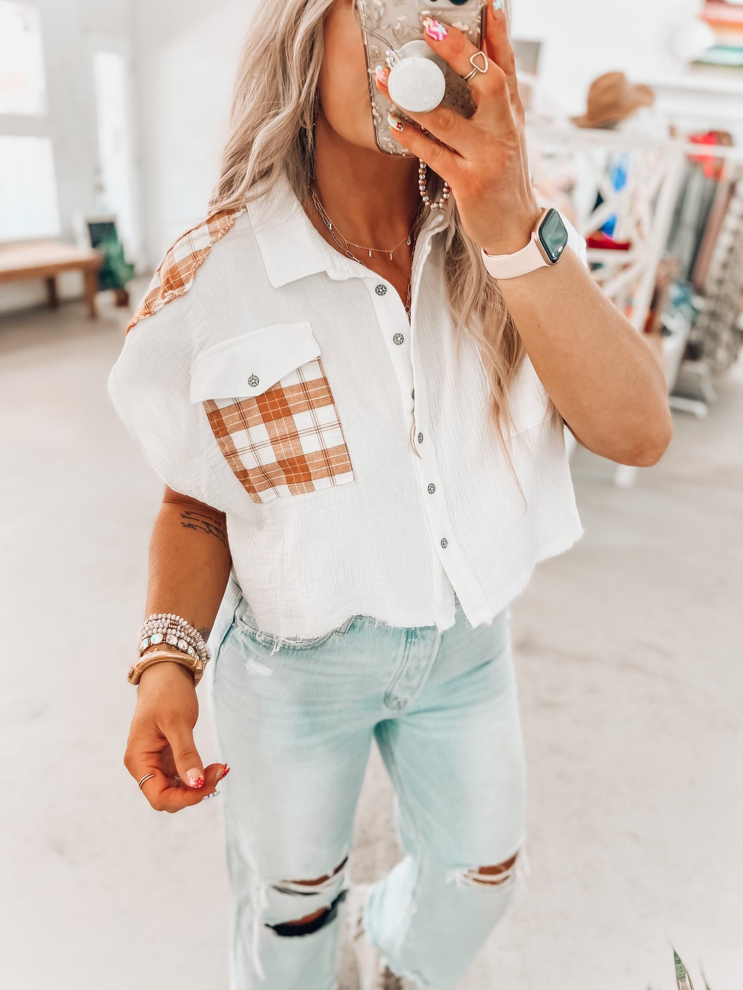 Jilly Mom Crop