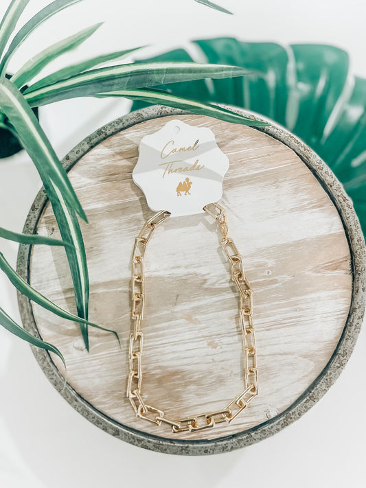 Square Chain Link Necklace