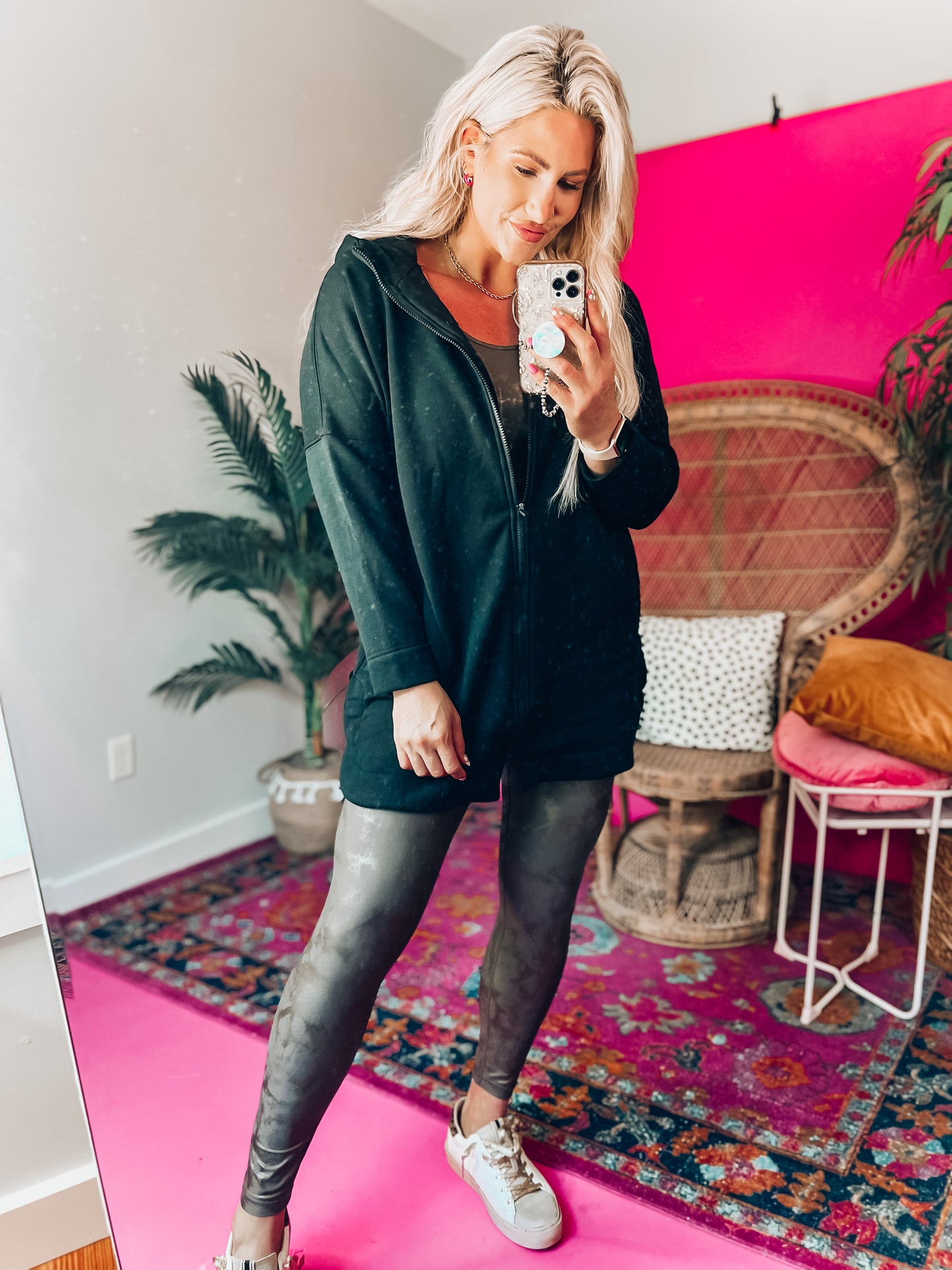 Jessi Longline Zip-Up Jacket