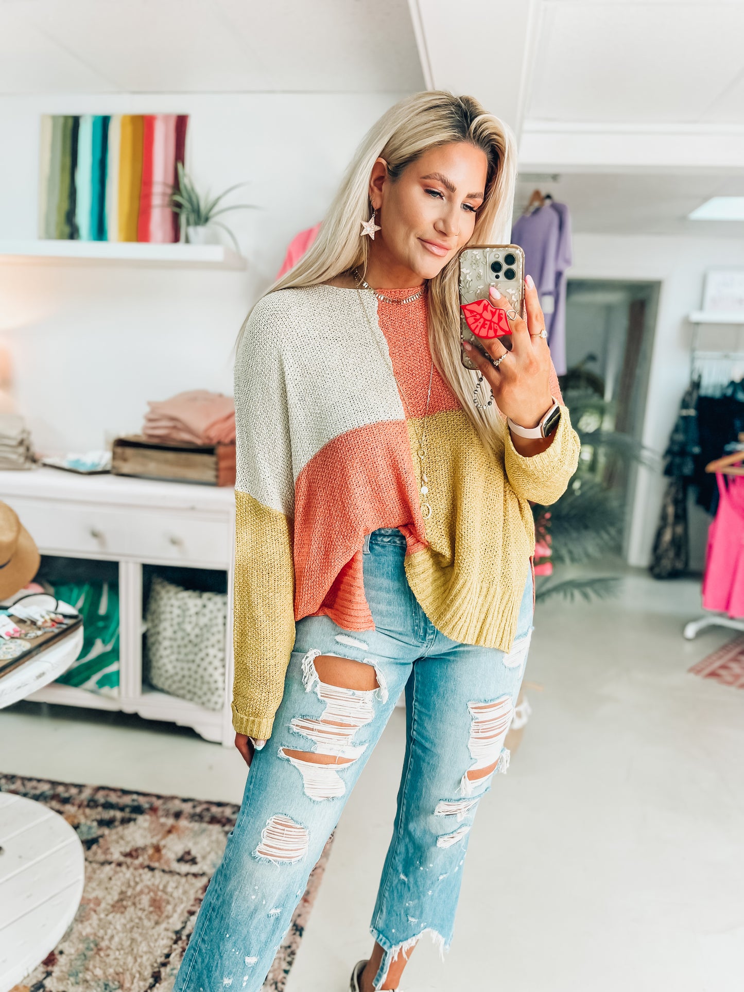 Annie Colorblock Top