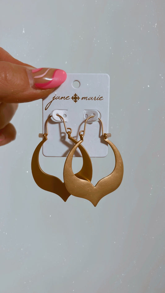 Gold Ornate Earrings
