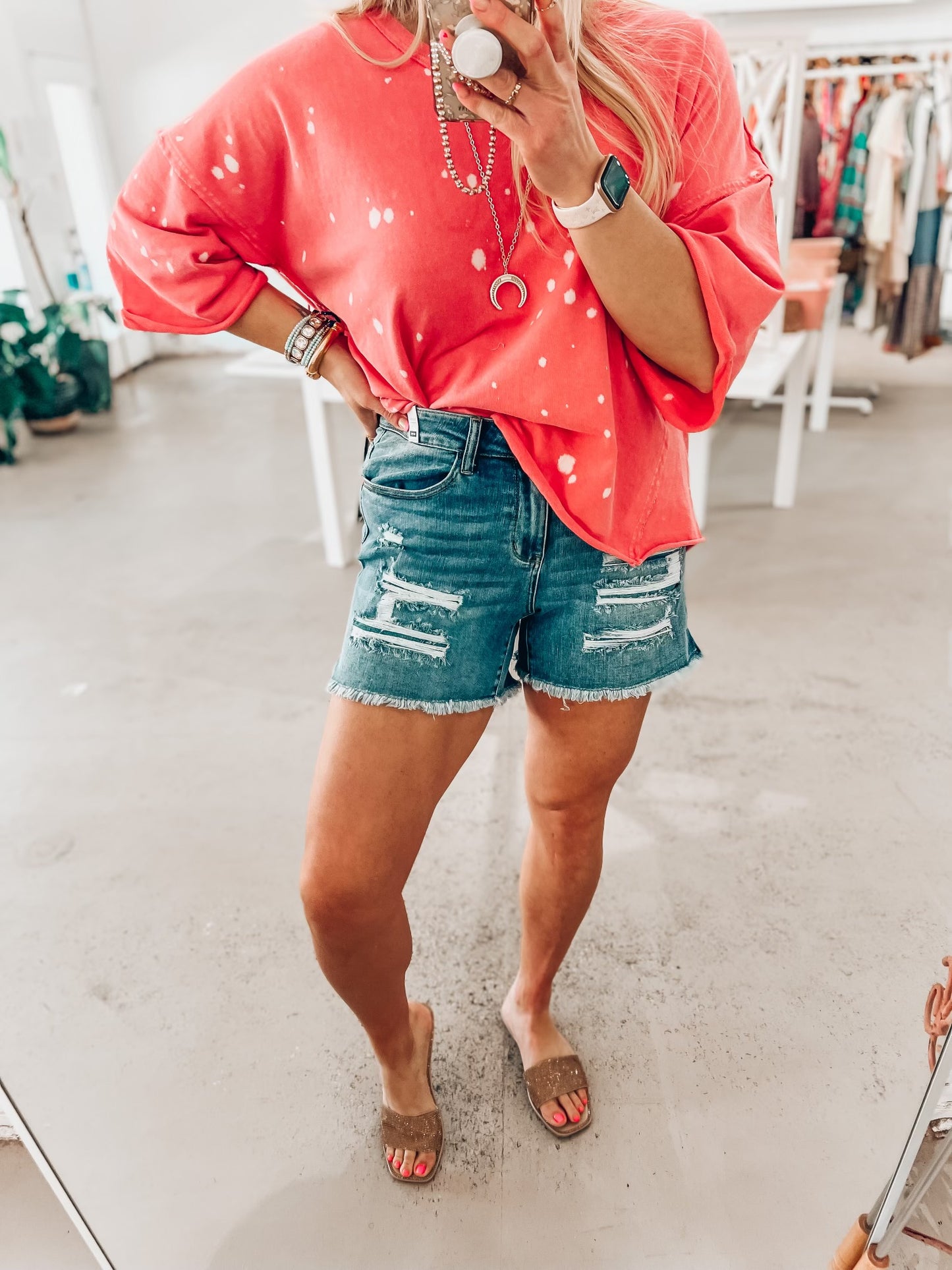 Mel Judy Blue Shorts
