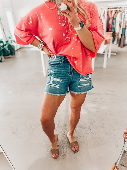 Mel Judy Blue Shorts