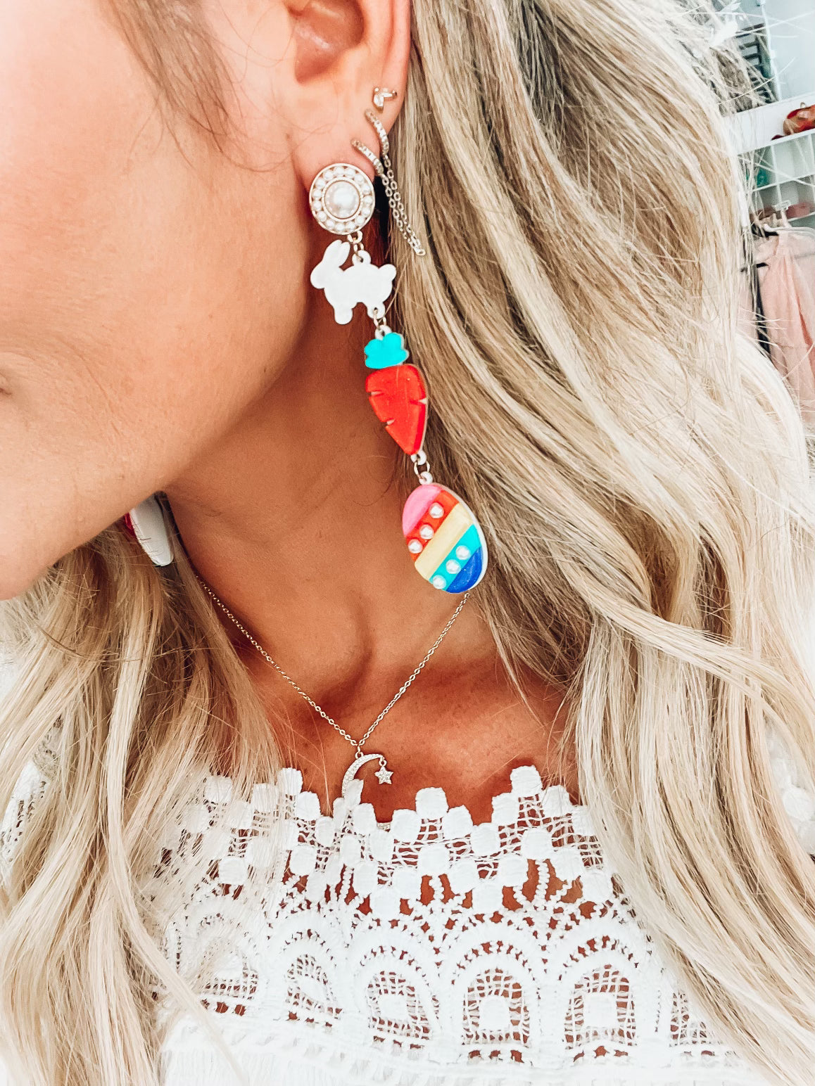 Bunny, Carrot & Egg Earrings