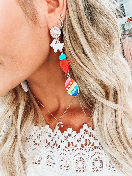 Bunny, Carrot & Egg Earrings
