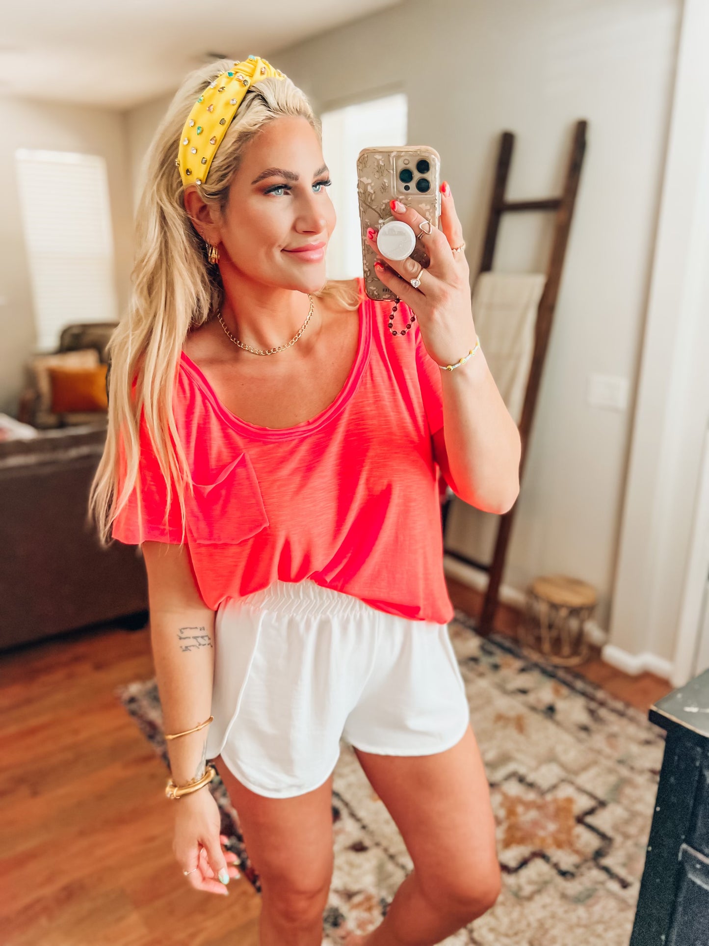 Sammi Basic Top- Pink