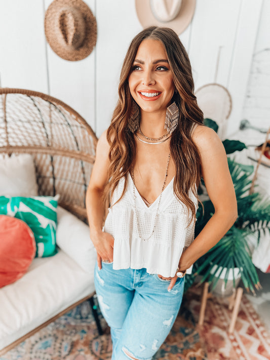 Whitney Boho Knit Tank