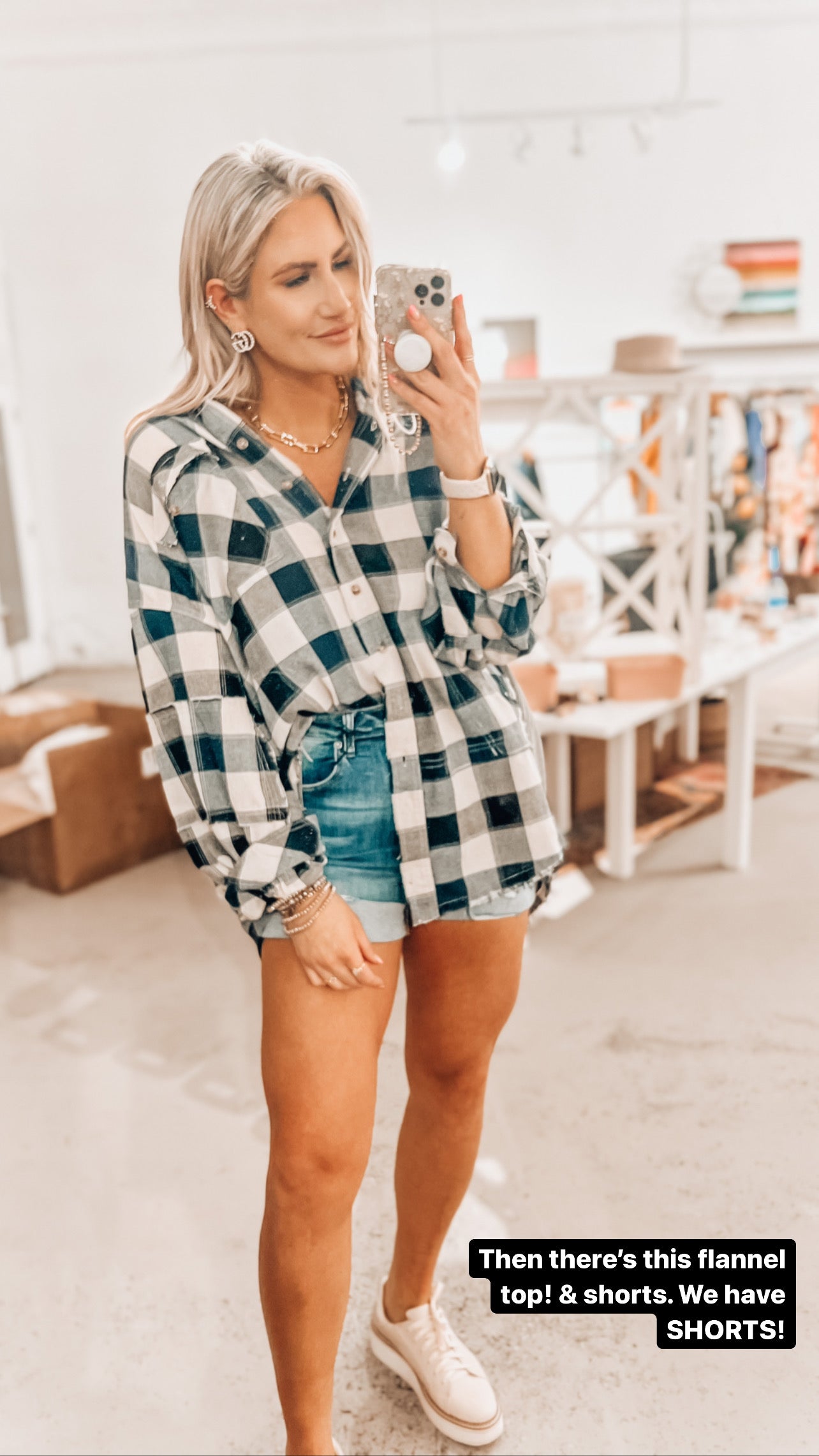 Kara Plaid Button Down