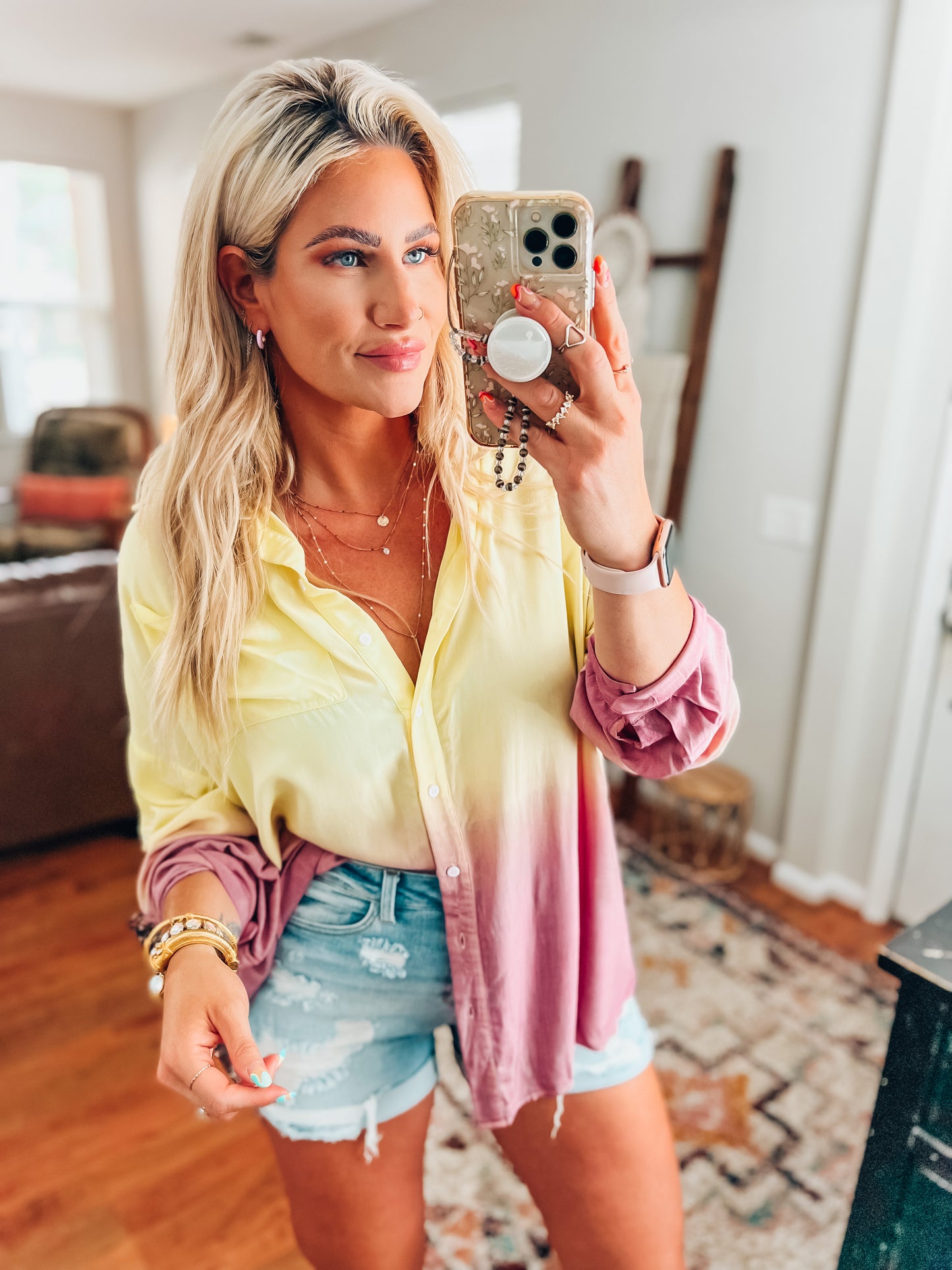 Aruba Button Down Top