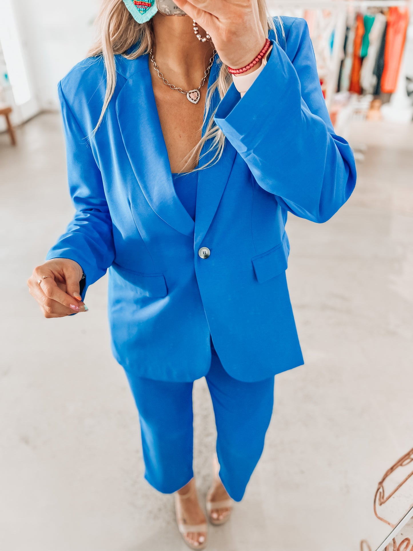 Boss B*tch Power Suit- Royal Blue